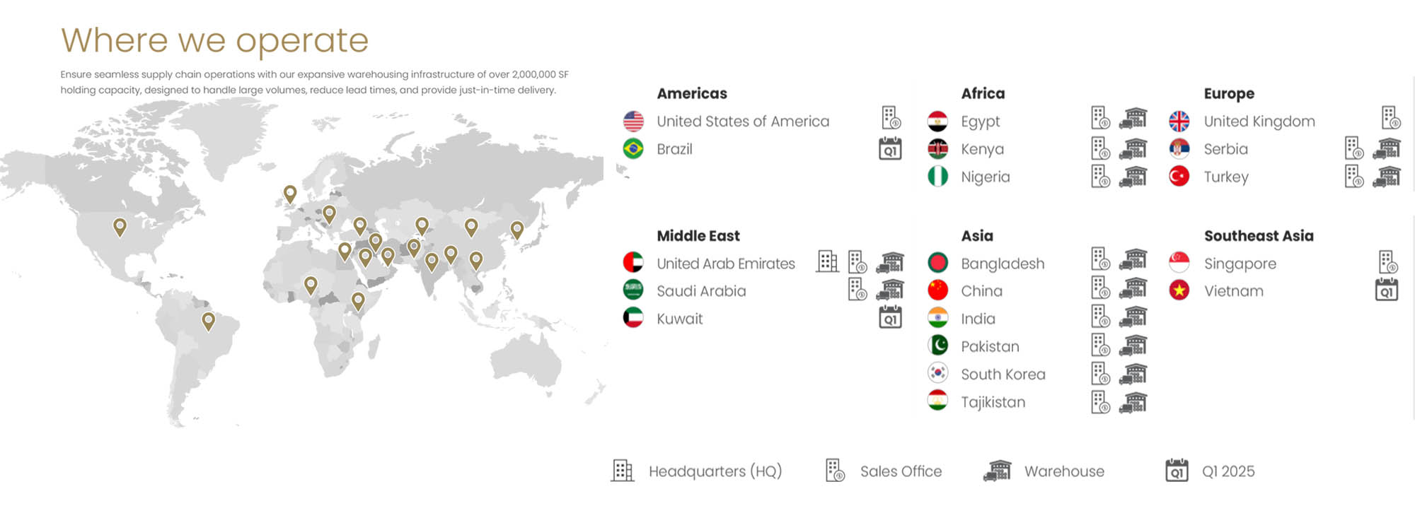 Our locations